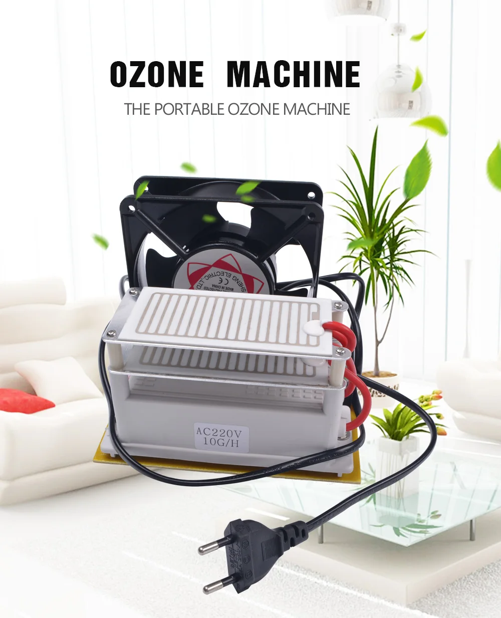 Brish озоновый генератор 220 В 10 Гц/ч с двойным листом керамическая пластина длительный срок службы озонатор стерилизатор вентилятор отличное