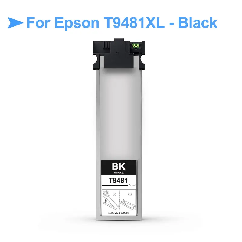 T9481 XL T9481XL T9481-T9484 пигмент чернильная коробка с чип для Epson рабочей силы Pro WF-C5290 WF-C5790 WF-C5210 WF-C5710 принтер