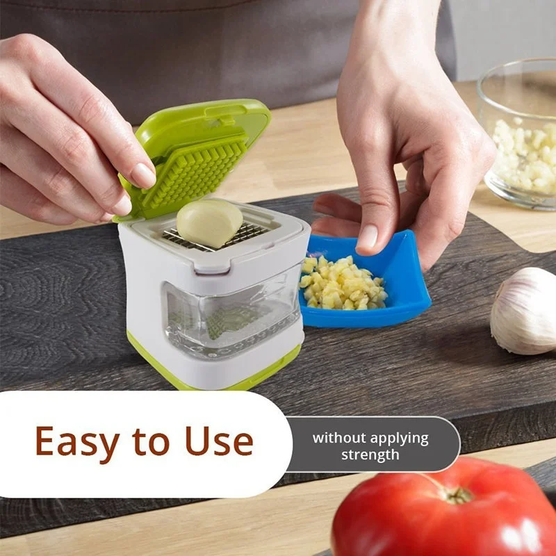 

Garlic Press Mincer Plastic Portable Ginger Crusher Peeler Squeezer Manual Garlic Chopper SDF-SHIP