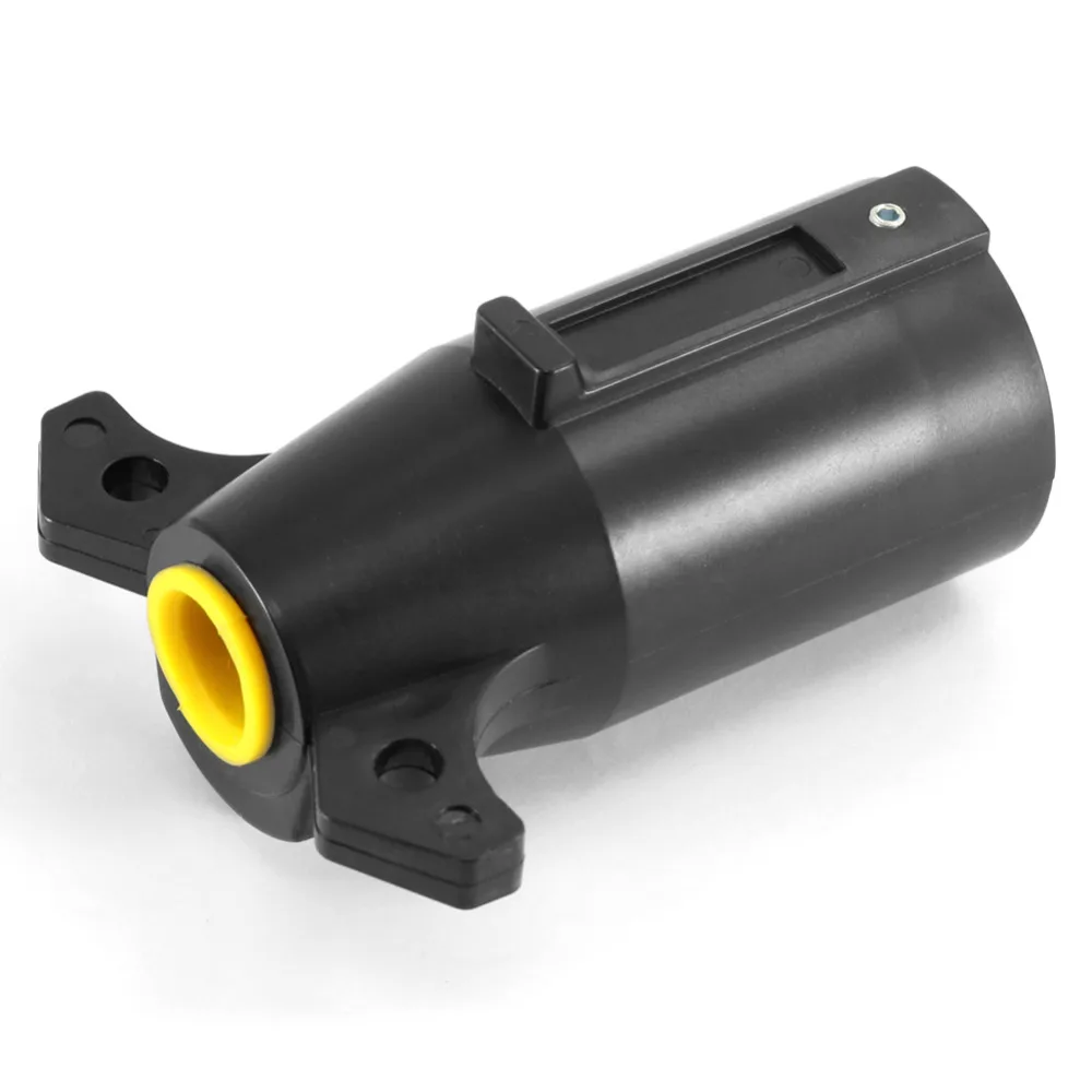 Tirol T21847d 7 دبوس مقطورة التوصيل البلاستيك 7 طريقة شفرة جولة موصل التوصيل RV أجزاء الذكور 12 V سحب شريط سحب-مقطورة نهاية