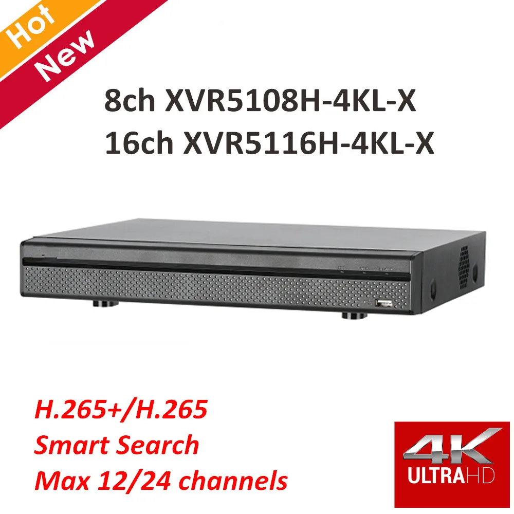 

DH 8ch 16ch Penta-brid 4K Mini 1U Digital Video Recorder XVR5108H-4KL-X XVR5116H-4KL-X H.265 Max 12/24 channels IP Inputs