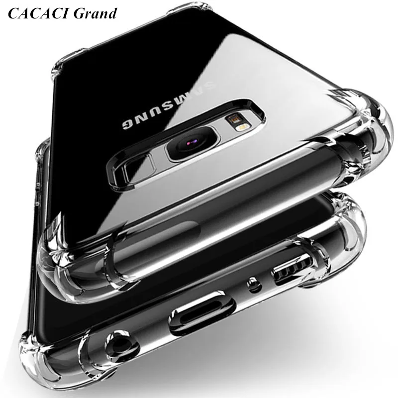 

Silicone Shockproof Clear Soft Case for Samsung Galaxy Note 8 A5 J3 J5 J7 2017 2016 J2 Prime S9 S8 Plus S7 S6 edge TPU Cases