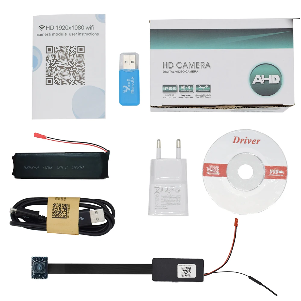 1080P Мини Wi Fi камера HD Wifi P2P видеозапись Обнаружение движения ночное видение пульт