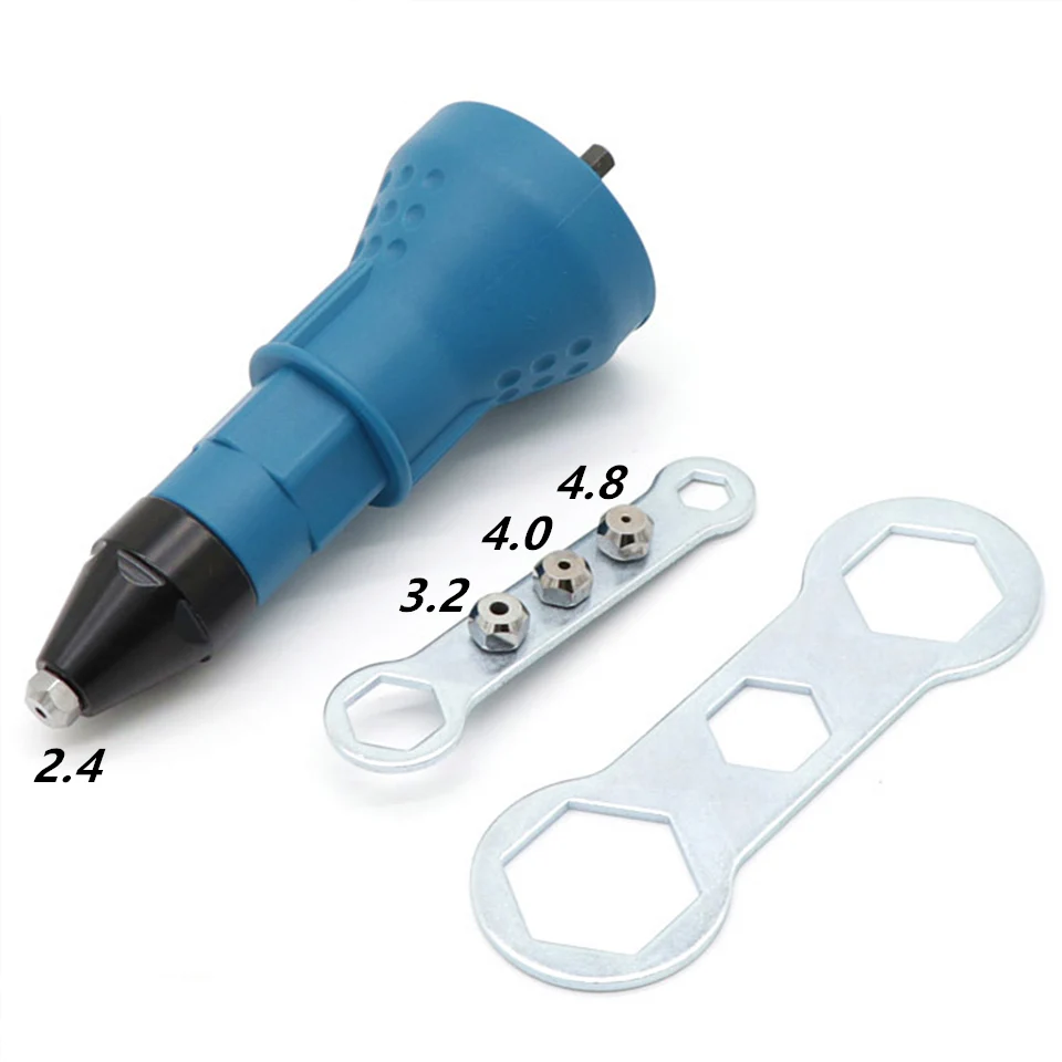 YIKODA Cordless Riveting Drill Adaptor Insert Nut Tool Electric Rivet