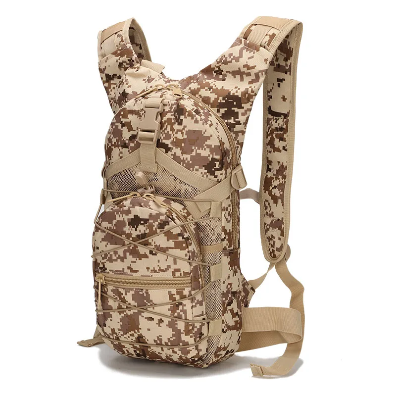 Походный рюкзак для альпинизма, походный портативный армейский рюкзак из ткани Оксфорд, камуфляжный рюкзак с пряжкой для мужчин и женщин - Цвет: 4C Desert digital
