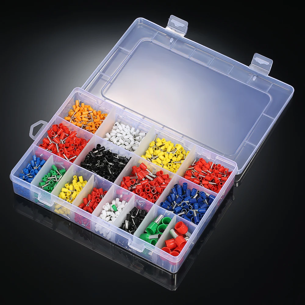 2120PCS Wire Copper Crimp Connector wire Terminals Insulated Cord Pin