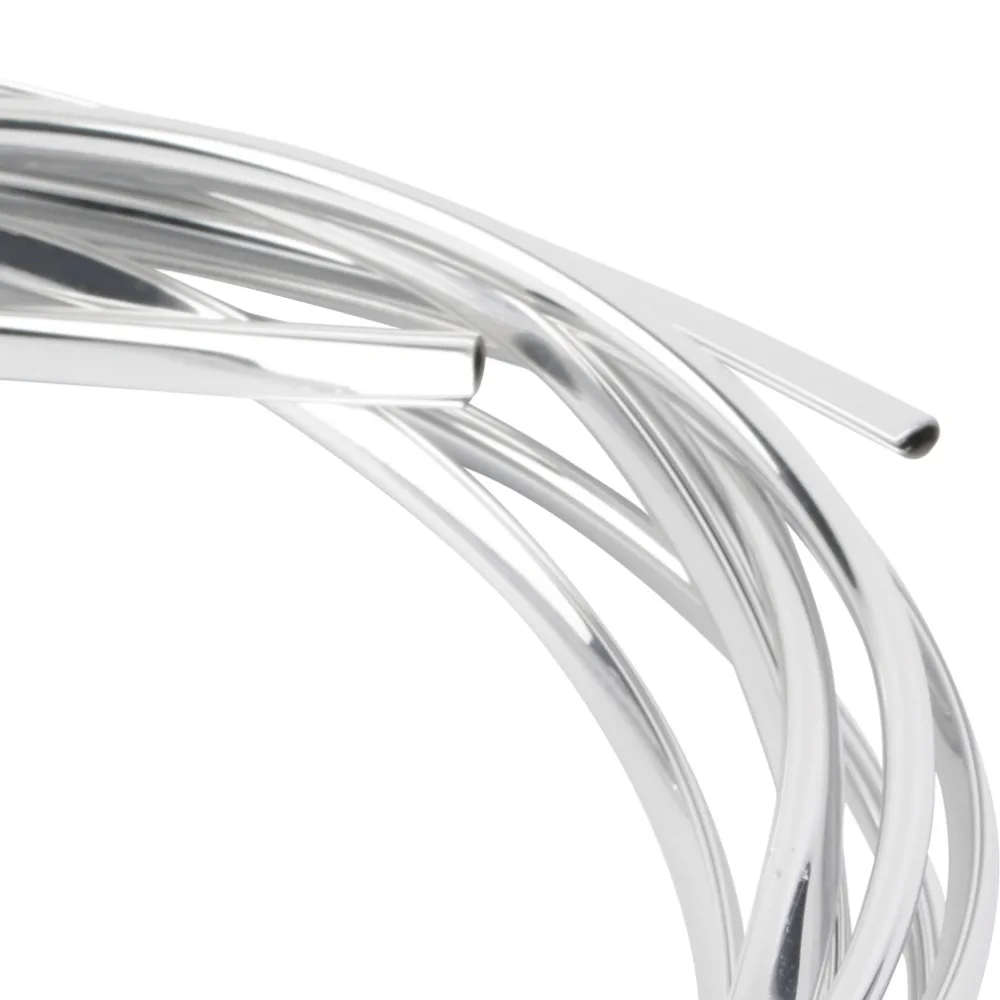Длинная U образная декоративная полоса для салона автомобиля 4 м|decorative strip|silver