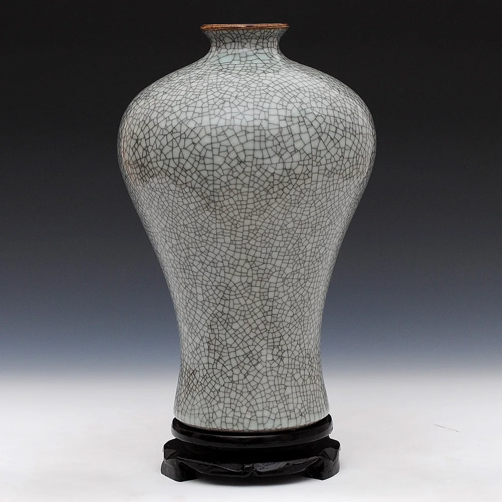 Town is antique kiln crack glazed bottle vase vintage home decorations