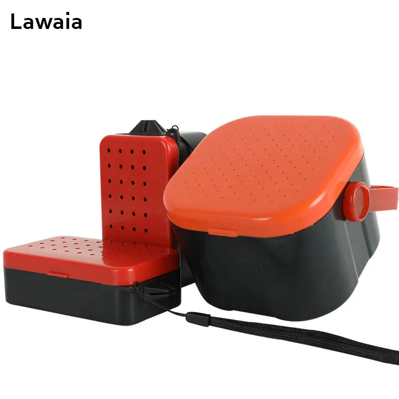 Lawaia Fishing Tackle Box Plastic Fish Accessories Red Worm Box