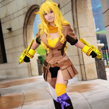 

[Black Friday]RWBY Yang Xiaolong Season 4 Uniforms cosplay costume COSPLAYONSEN full set new Women Costume