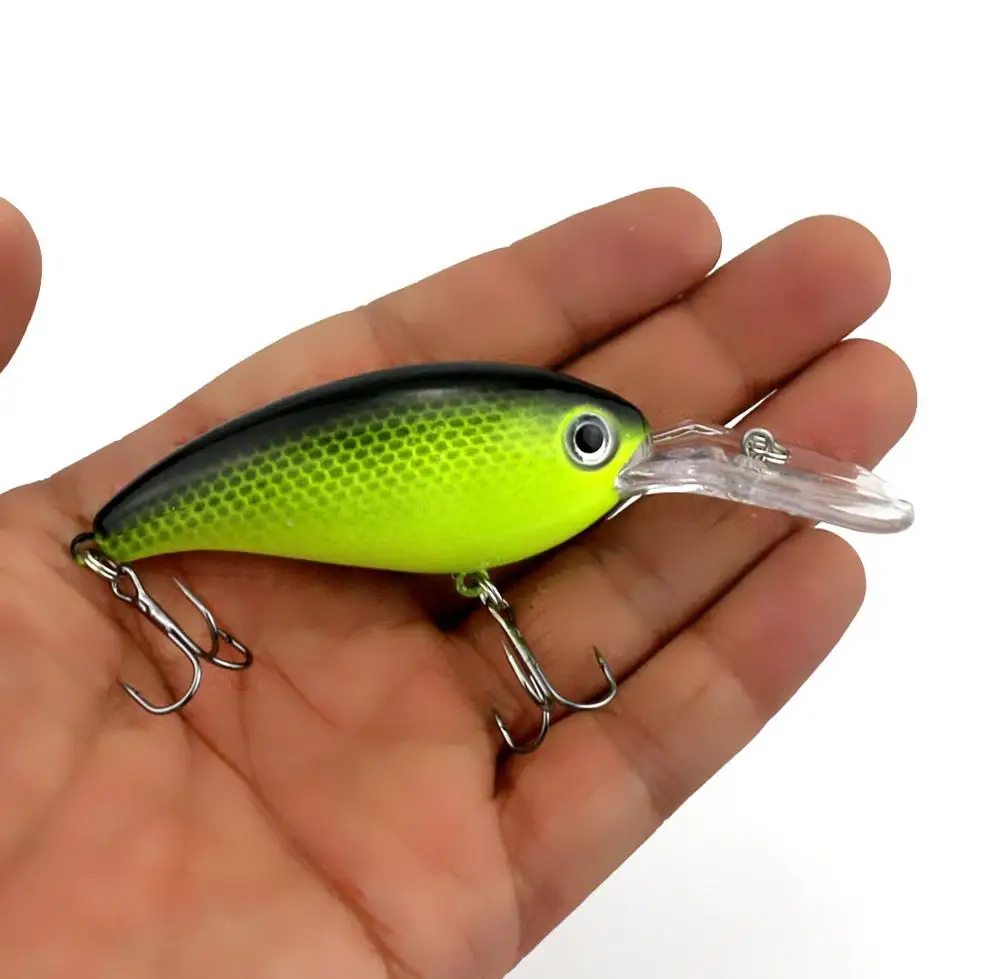 

HENGJA 1PC Crankbait Wobblers 10CM 14G Plastic Lure Fishing Tackle Crankbait Bass Bait Pike Perch Fishing Lure