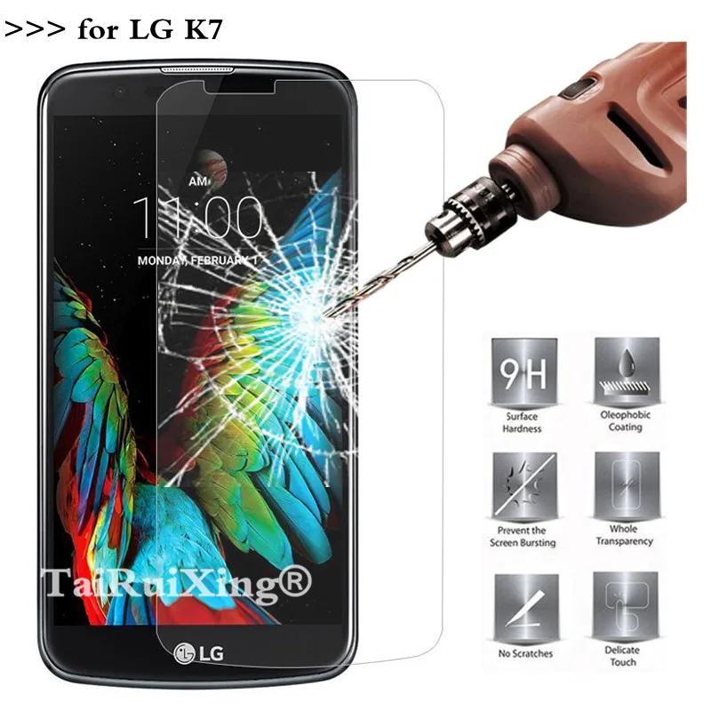 9H 2.5D 0 26 мм Закаленное стекло протектор экрана для LG K7 Защитная пленка Tribute 5 LS675 X210