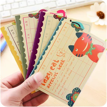 

4 Pcs of Cartoon Lazy-Cat Notebook & Planner & Diary & Journal for School Stationery & Office Supply