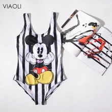 VIAOLI, новинка, летний цельный женский купальник с мультяшным принтом, милый, камуфляжный, с принтом, бандаж, бикини, набор, купальник, Maillot De Bain Femme