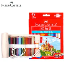 Faber Castell 48 Vibrant Colors Art Drawing Colored Pencils Set for Professional Adult Coloring Books Sketching