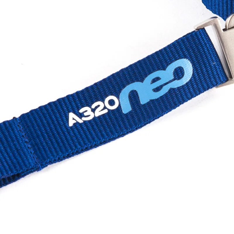 Airbus A320neo ремешок с металлической пряжкой синяя лента веревка слинг для ID Чехол Держатель для пилота любитель авиации Airman летная команда