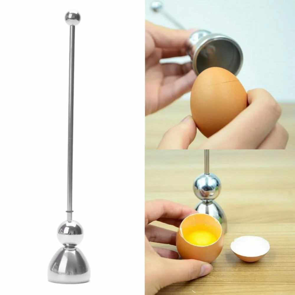 

Kitchen Topper Cutter Shell Opener Cooked Egg-Beater Stainless Steel Open Tools
