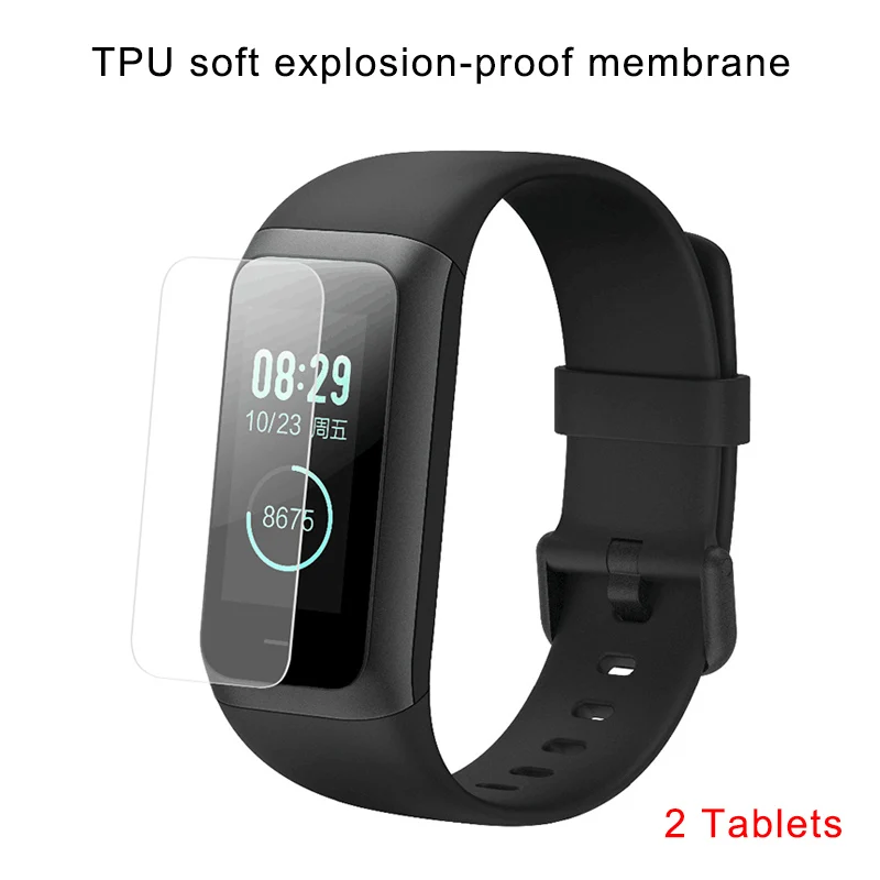 2 шт ТПУ Защита экрана для Huami Amazfit Cor MiDong фитнес Смарт браслет HJ55|Смарт-аксессуары|