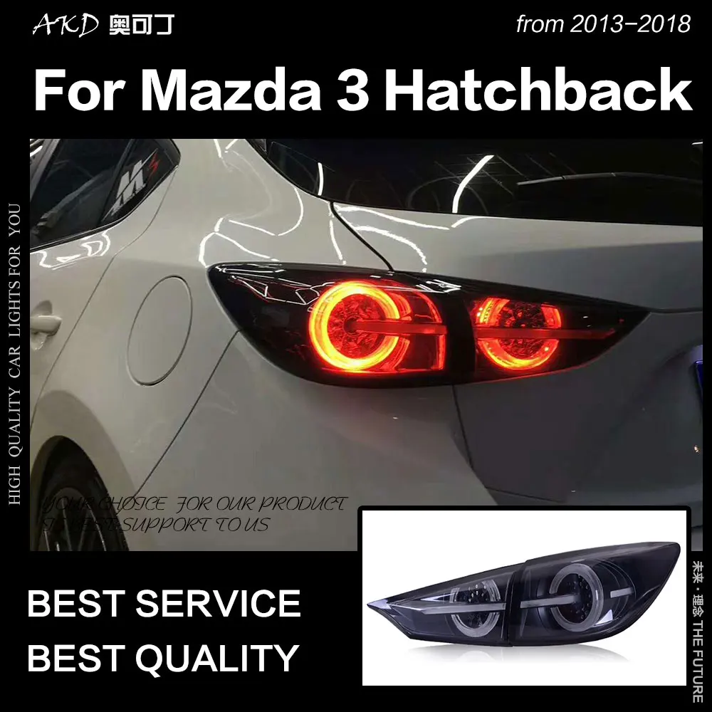 AKD автомобильный Стайлинг для Mazda 3 задние фонари- Мазда 3 Axela хэтчбек светодиодный задний фонарь 5 дверей DRL динамический сигнал авто аксессуары