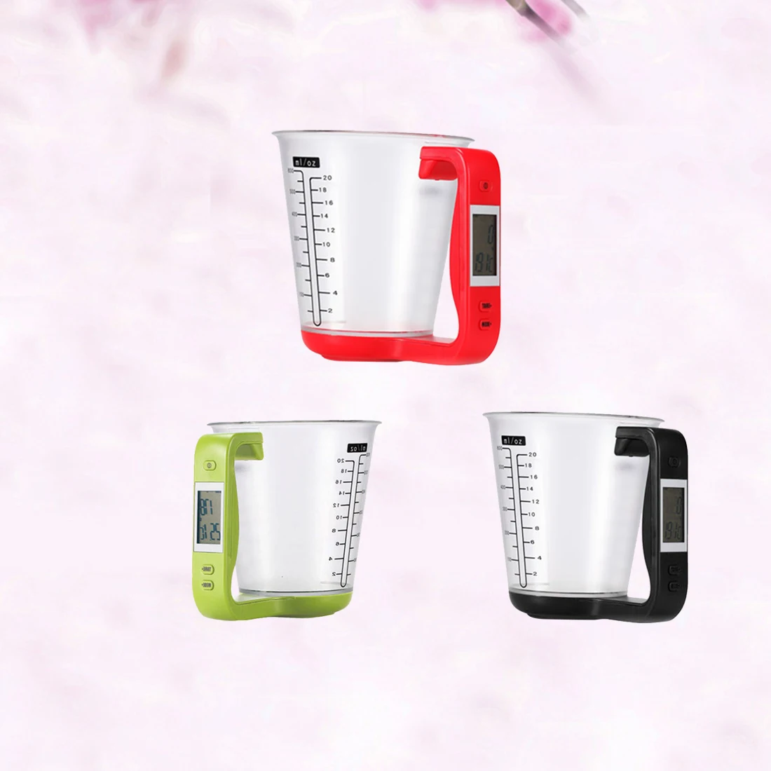 

1Pcs Digital kitchen Electronic Measuring Cup Scale Household Jug Scales with LCD Display Temp Measurement 16x12.5x13.5cm