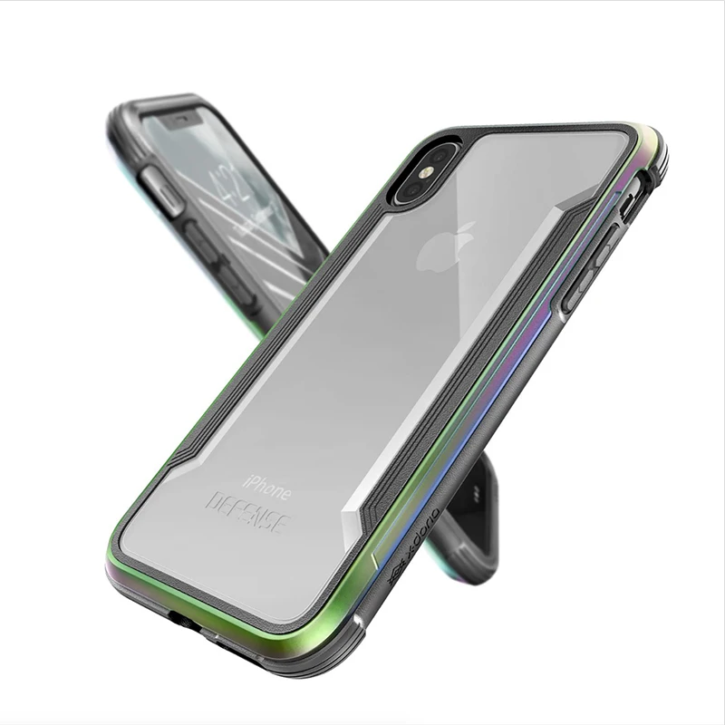 Чехол X-Doria Defense Shield Series для iPhone XR XS Max, военный класс, протестированный на падение, анодированный алюминиевый чехол, чехол для iPhone XR