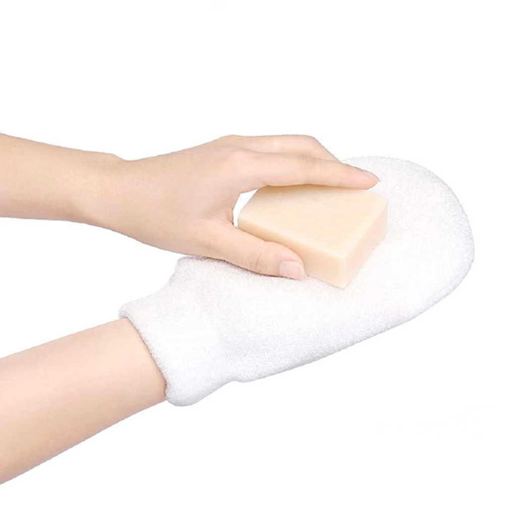 Spa Nylon Mitt Exfoliating Tan Remover White Glove Ingrown Hair