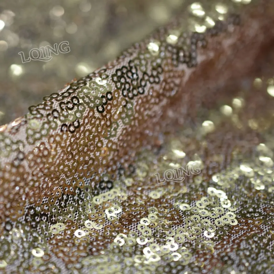 light gold sequin fabric-002