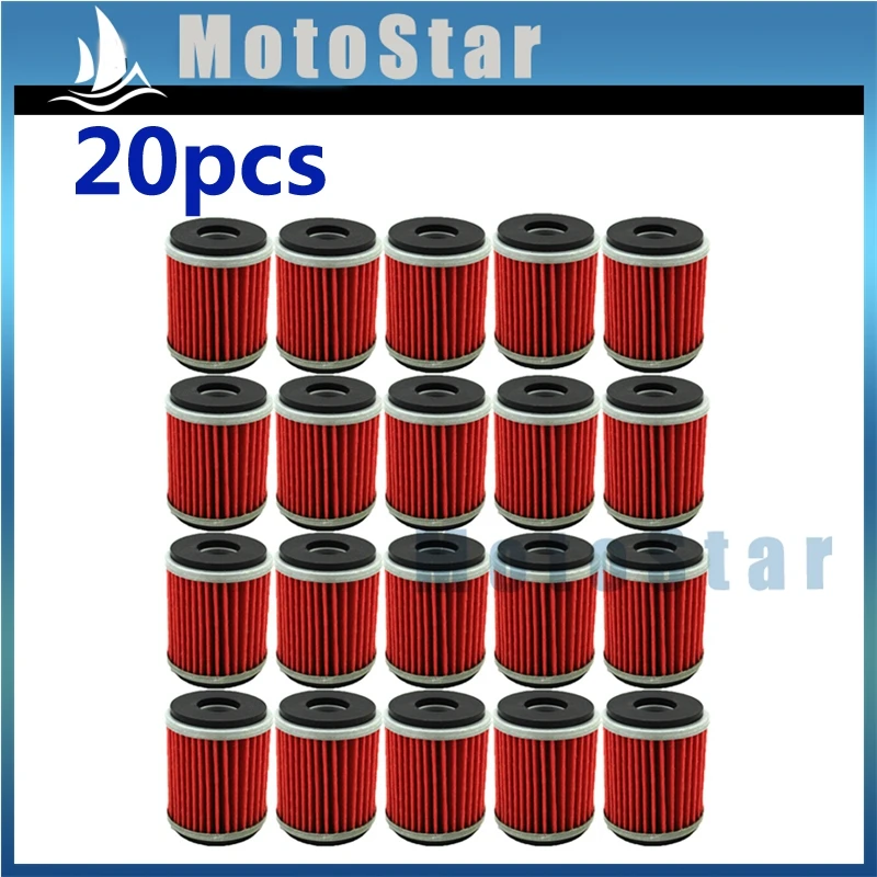 20pcs Fuel Oil Filter For Yamaha ATV 4 Wheeler Quad Dirt Motor Bike Raptor 250 YFZ450 WR250