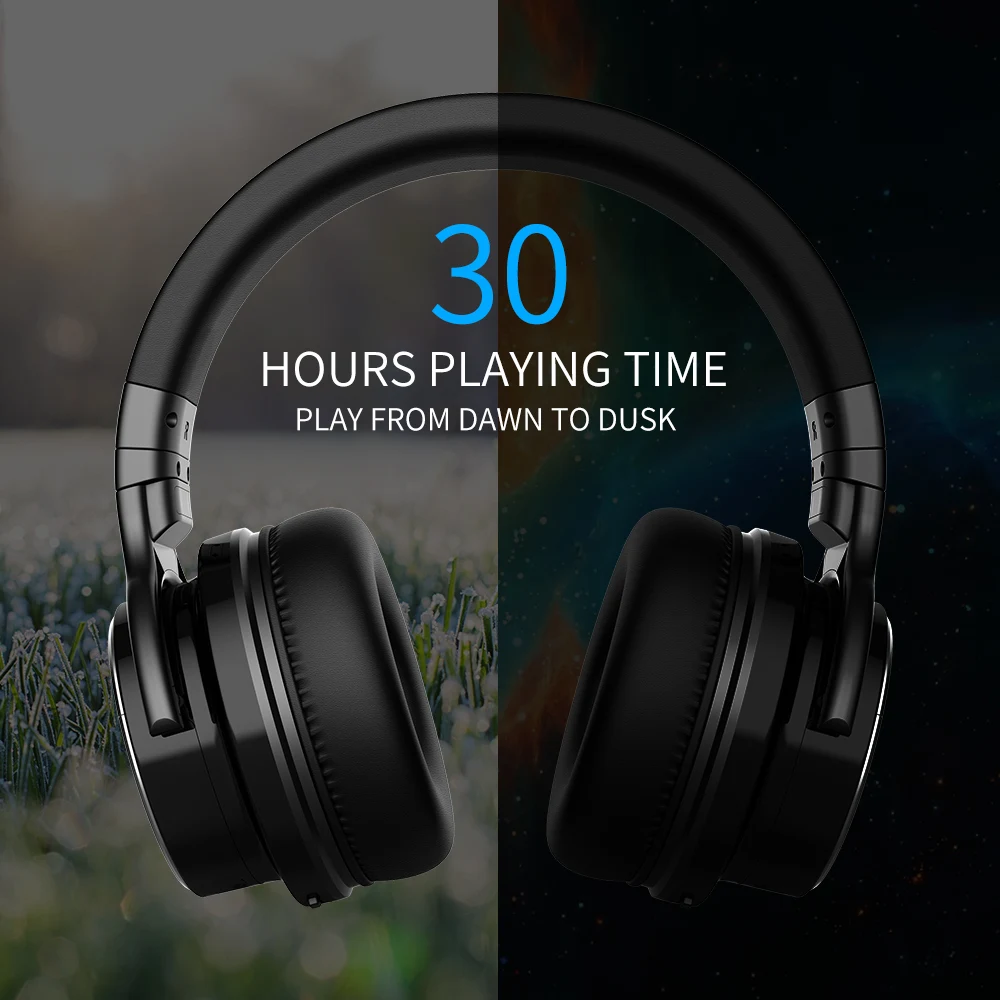 Fones de Ouvido Bluetooth sem Fio Fone de Ouvido Original Cowin Active Noise Cancelling Handsfree Alta Fidelidade Graves Som 30 Horas Playtime E7pro - Image 2
