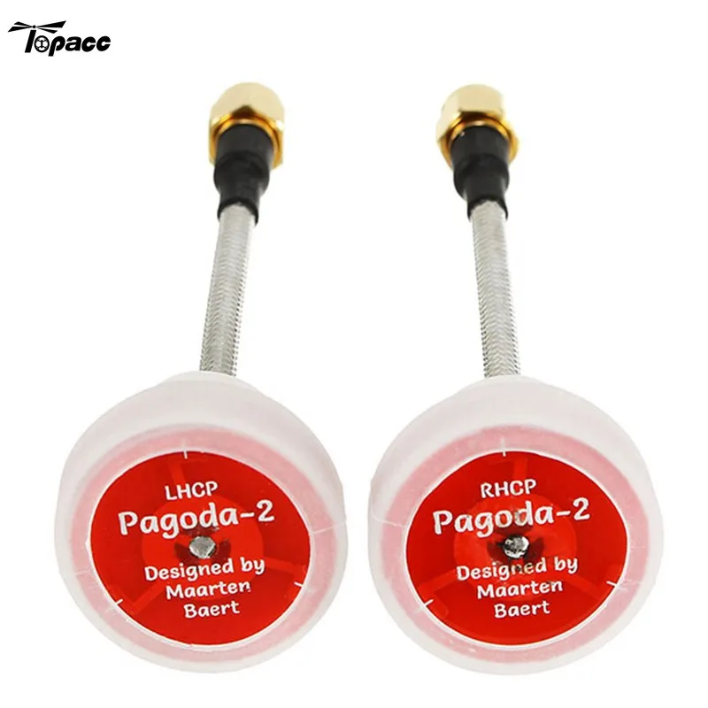 

2PCS MXK 5.8 GHz Pagoda-2 Omnidirectional FPV Antenna LHCP/RHCP SMA Male 95mm