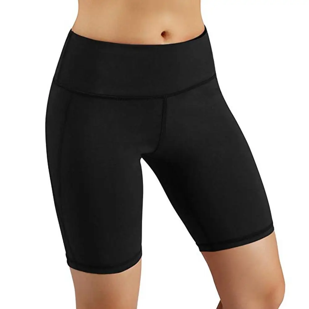 

Women's High Waist Sport Tights Yoga Short Abdomen Control Training Running Fitness Leggings Black Shorts For Ladies Summer