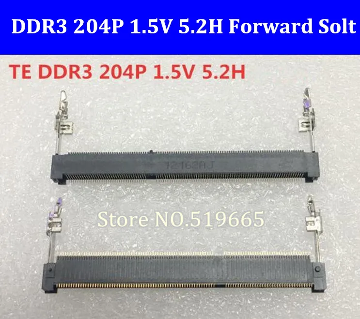 

1.5V DDR3 204P 5.2H forward notebook laptop memory slot outlet socket