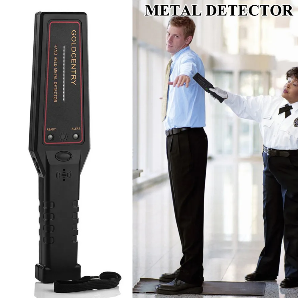 

GC1002 Metal Detector Safety Inspection Handheld Security Scanner Scanning Tool W/ 16 LED Indicator Lights Buzzer Vibration