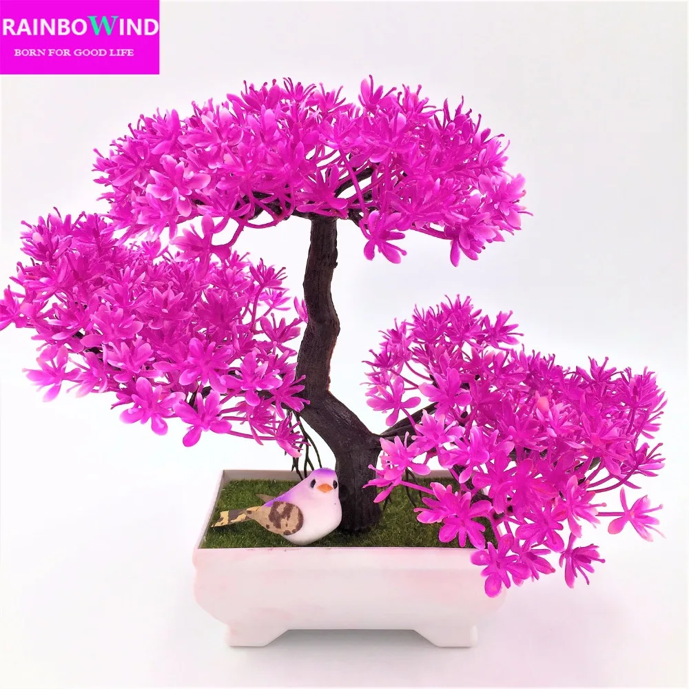 1pc christmas tree Sakura Emulate Bonsai wedding Decorative Artificial