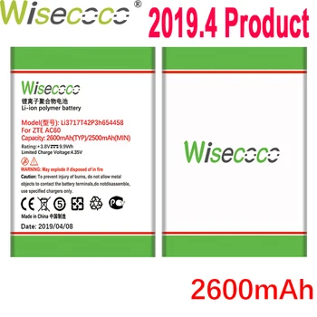 

Wisecoco 2600mAh Li3717T42P3h654458 Battery For ZTE MF63 AC60 EUFI890 AR918B Phone Latest Production Battery+Tracking Number