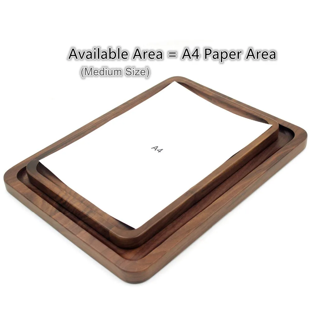 Wood Rectangular Serving Trays Medium Black Walnut Solid 5 4 71wys6jiisl