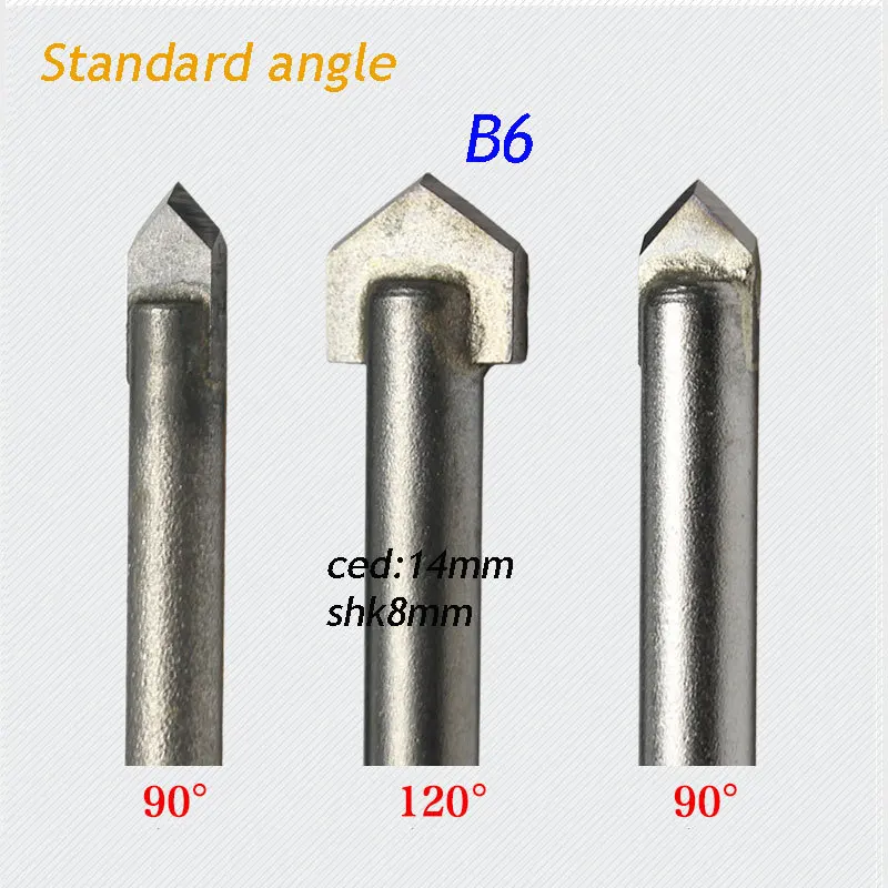 

1pc standard 120degree 8*14mm angle alloy Router Bits CNC engraving cutter Stone Carving Tools