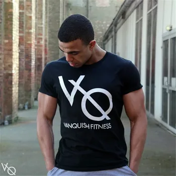 

2018 Running T-shirt Men Fitness Gym Top summer T-Shirt Clothing Male Fitness Body Building Sports Wear Dry Fit Men