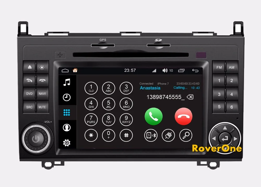 Top RoverOne Android 8.0 Car Multimedia System For Mercedes B55 B140 B160 B170 B180 B200 Radio Stereo DVD GPS Media Music Player 7