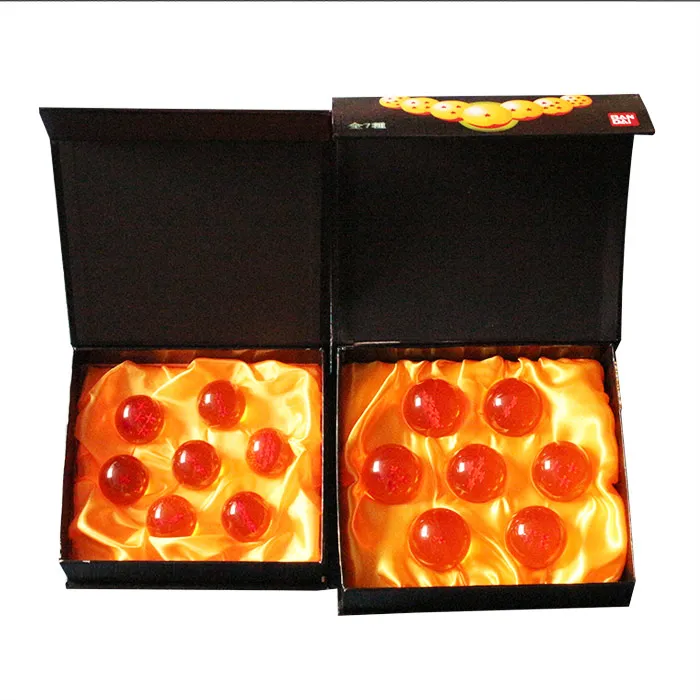 

7Pcs/set DragonBall 7 Stars Crystal Ball Dragon Ball Z Balls Complete Set 3.5 cm/4.5cm In Diameter Box Packaged