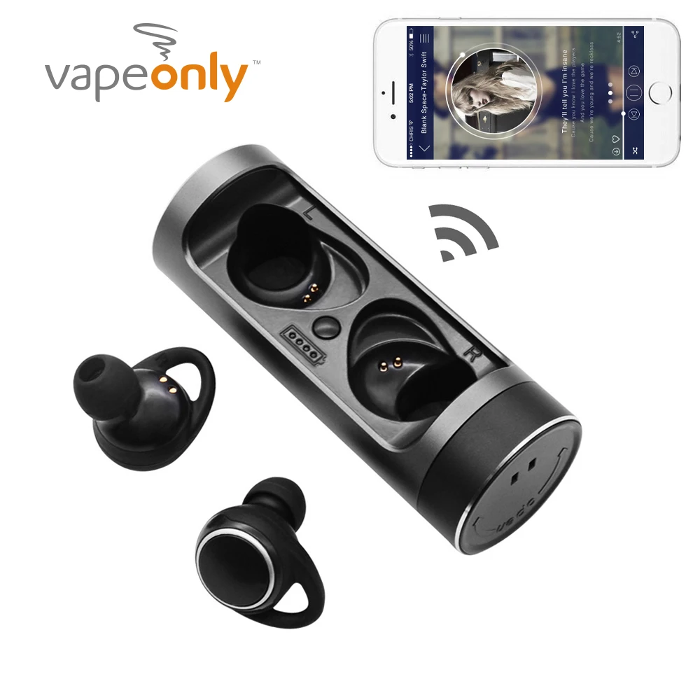 Offerte Vapeonly TWS Bluetooth 5.0 Auricolari Senza Fili Impermeabile di Sport Cuffie w Scatola di Carico Auricolari Bassi Profondi per il iphone XS XR X