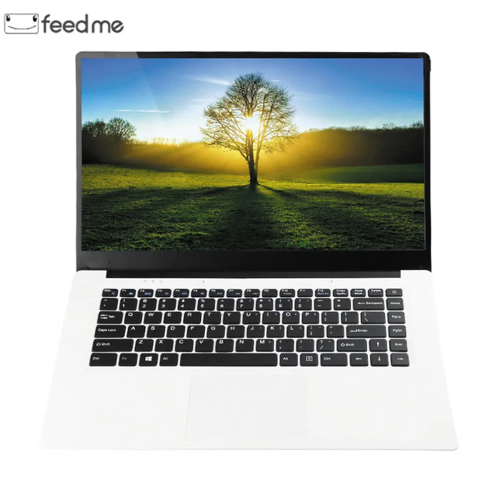 

feed me 15.6 inch Laptops 4GB RAM 64GB ROM Intel Z8350 Quad Core 1920X1080 LapBook Windows 10 2MP Camera for Office Gaming