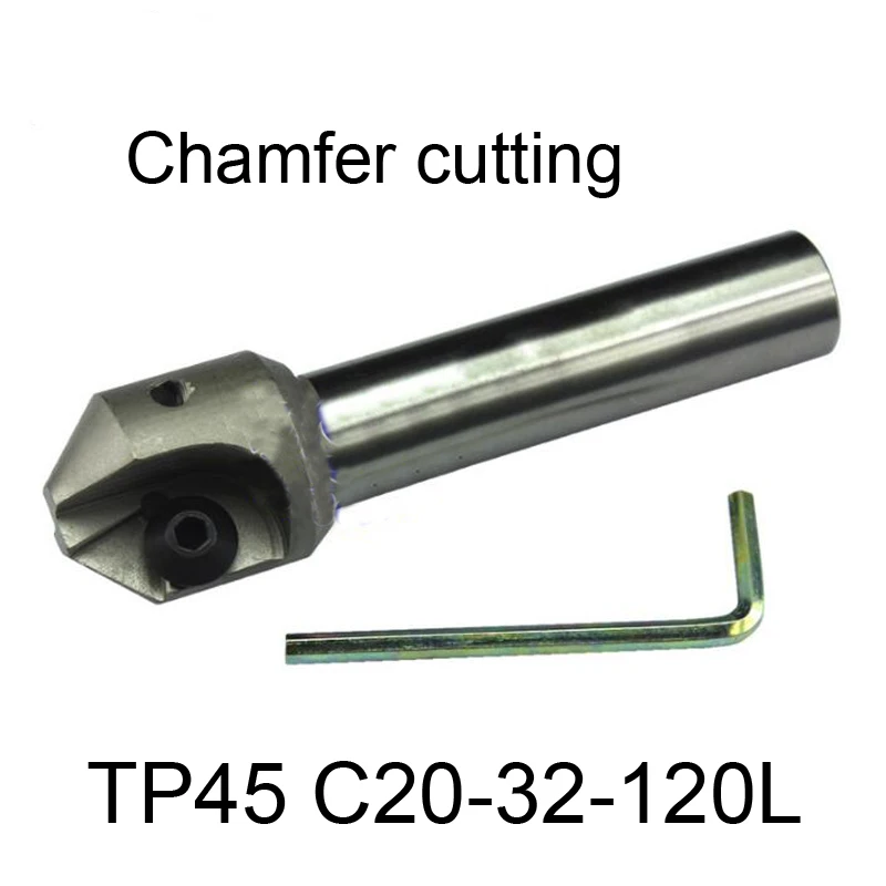 

TP45 C20-32-120L,45 градусов 12 мм-32 мм cnc фаски держатель инструмента TP45 C20-32-120