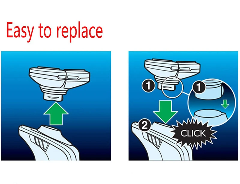 500 шт./лот Замена бреющая головка для бритвенный блок Philips лезвие бритвы SH50 SH70 SH90 S5000 S7000 S9000 RQ10 RQ11 RQ12 RQ32