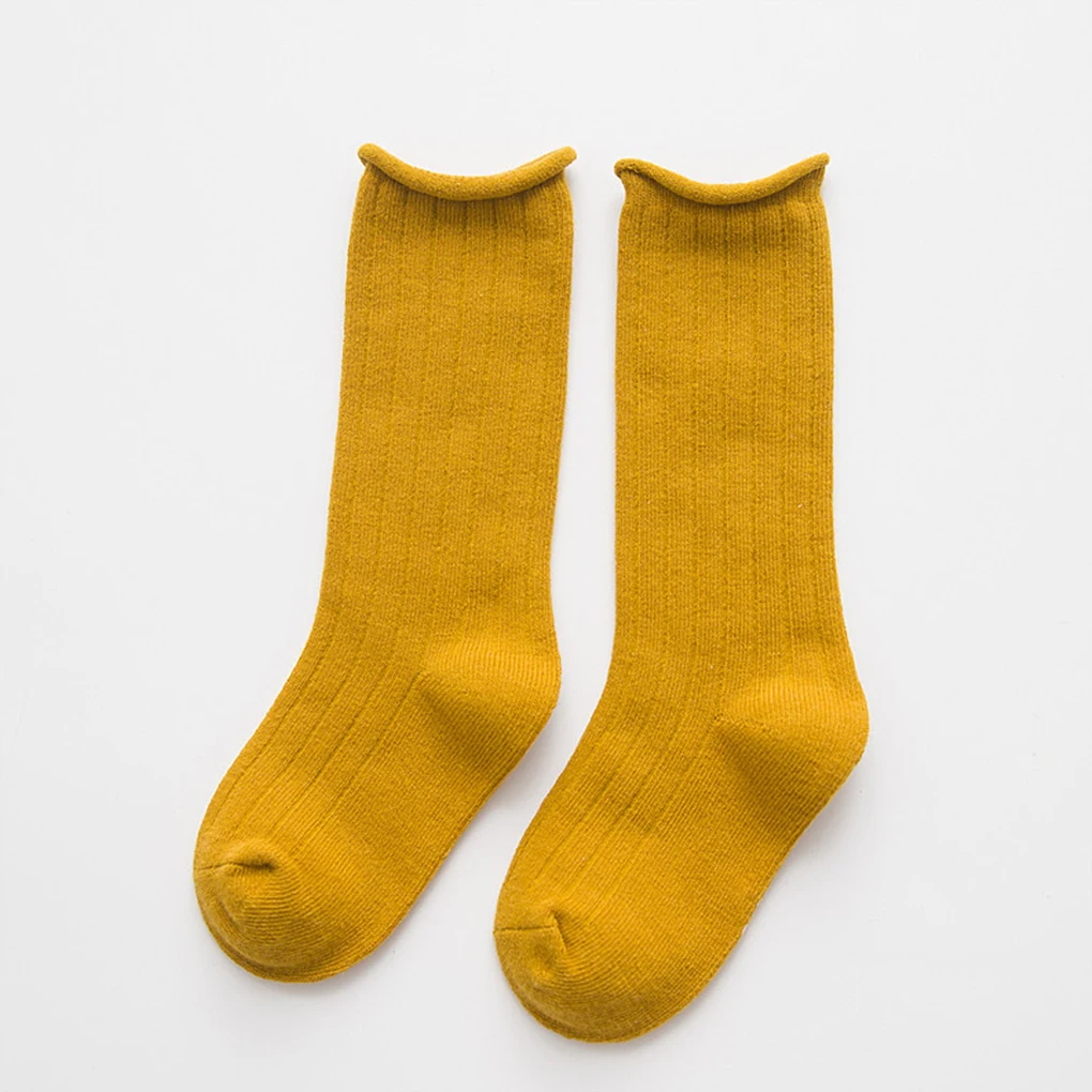 

1-10y Children Long Socks Knee High Cute Solid Color Infant Baby Socks With Bows Warm Cotton Socks For Girls Knee Sock High