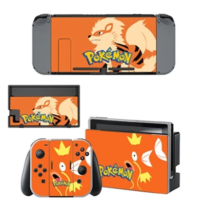 Наклейка Pokemo n Skin для Nintendo Switch NS Console Геймпад контроллер Nintendo doswitch игровая Наклейка Виниловые наклейки крышка-пикачус - Цвет: YSNS1402