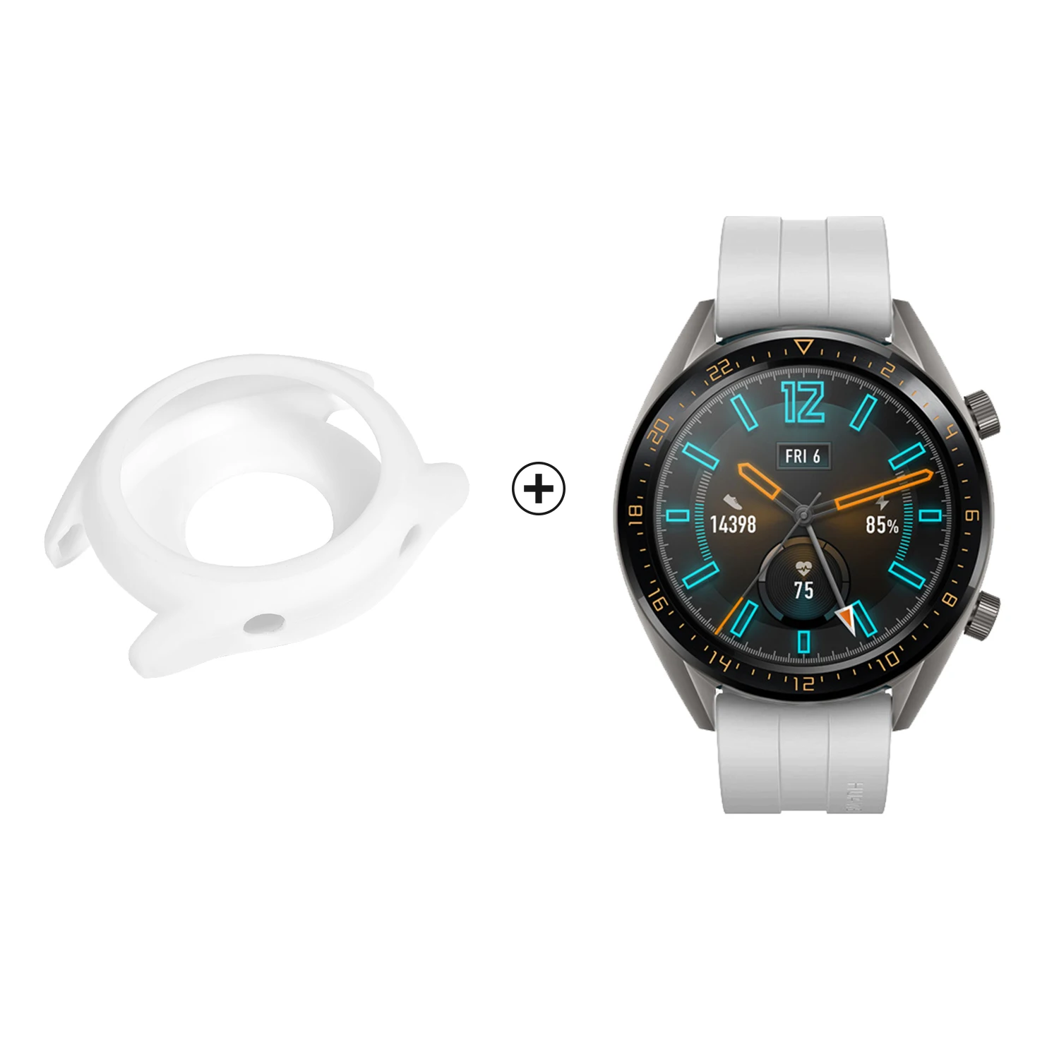 Ремешок для huawei Watch GT Active/Элегантный Смарт-часы ремешок для huawei аксессуары GT ТПУ чехол+ силиконовый спортивный браслет