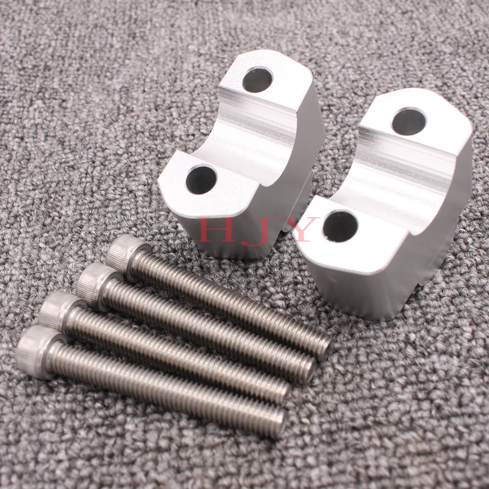 Для BMW G310GS G310R Серебристые аксессуары для мотоциклов 6061-T6 алюминий рукоятка зажим увеличенный Расширенный руль крепление стояк