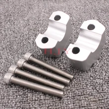 Для BMW G310GS G310R Серебристые аксессуары для мотоциклов 6061-T6 алюминий рукоятка зажим увеличенный Расширенный руль крепление стояк