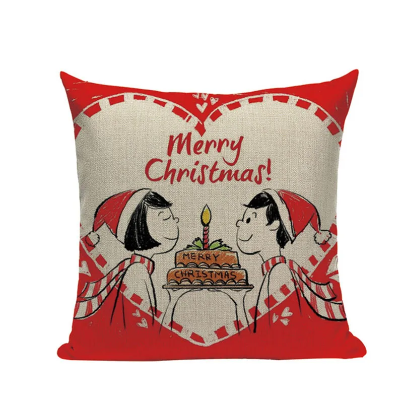 45 см* 45 см Рождественская подушка крышка атмосфера Рождества квадратная Подушка Чехол Диван-кровать для дома рождественские подарки